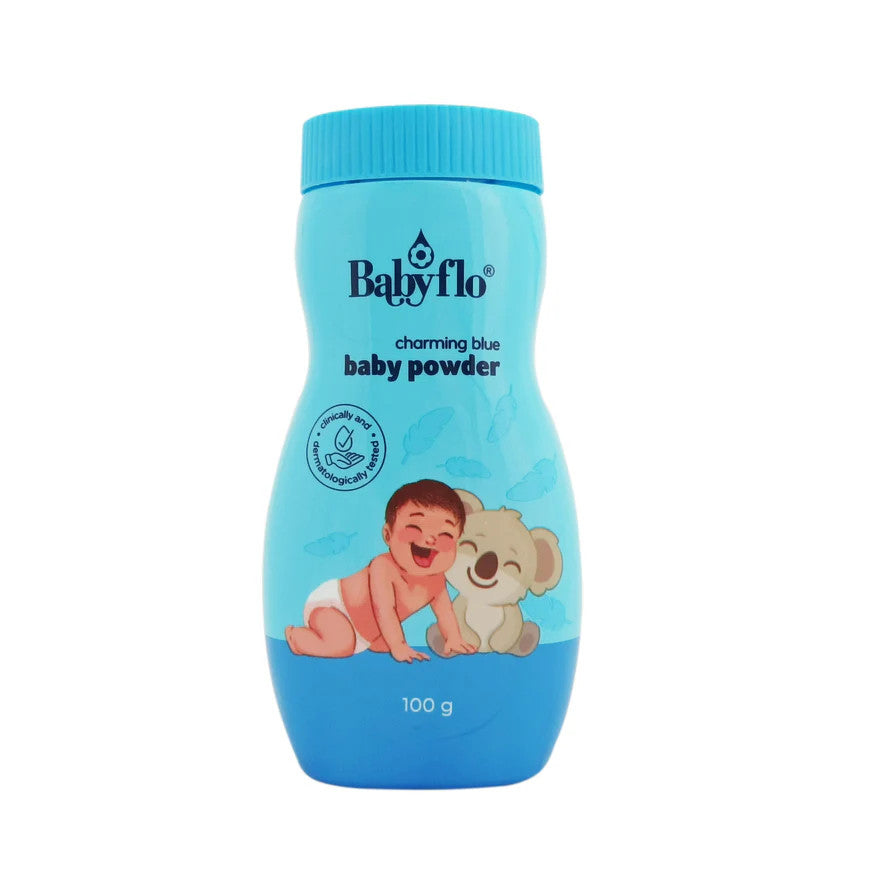 Babyflo Baby Powder Charming Blue 100g