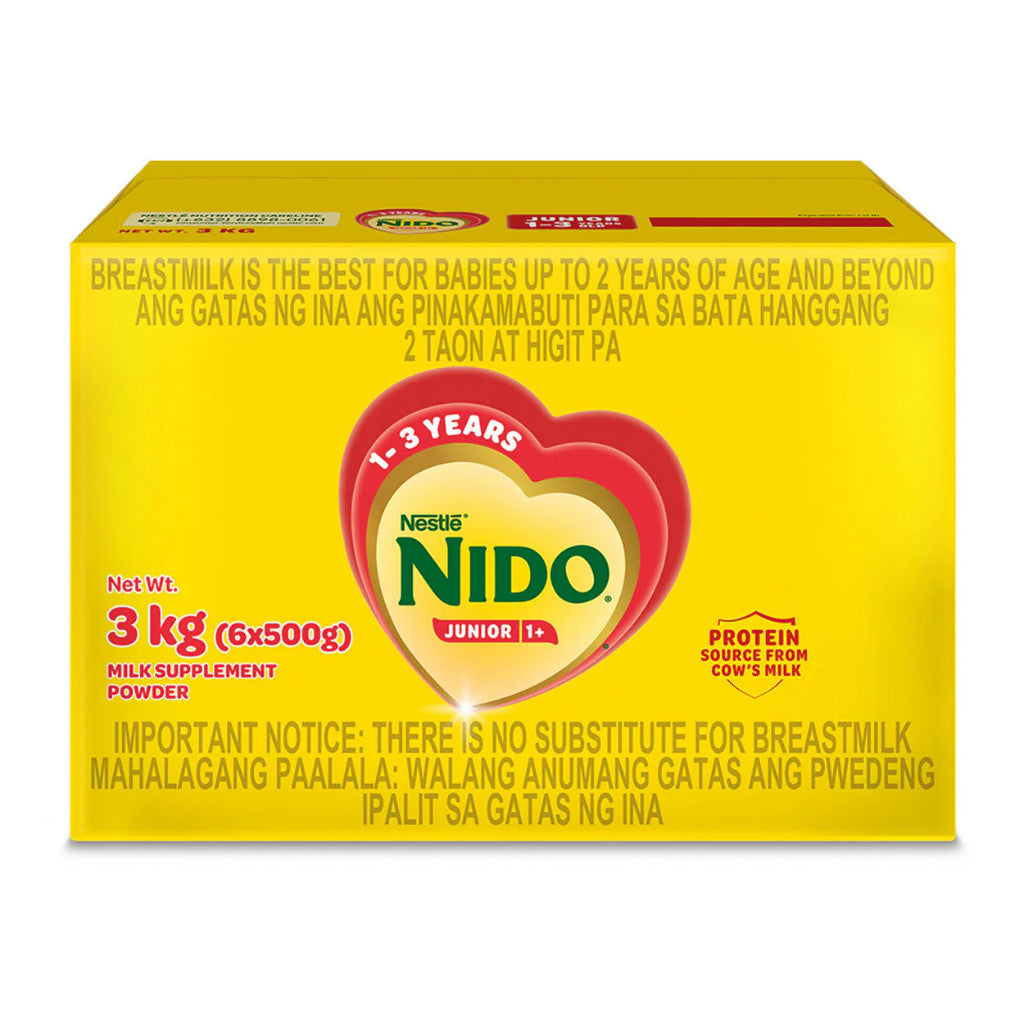 NIDO Junior 3kg for 1-3 Years Old Milk Supplement