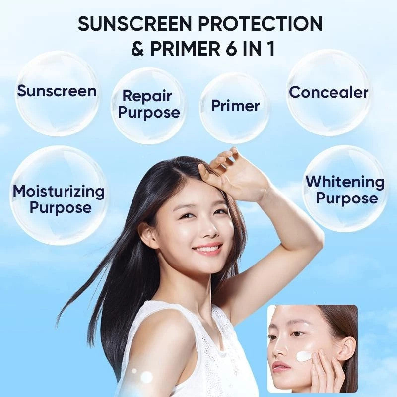Nykaa Sunscreen Protection & Primer 6 in 1 SPF50 PA+++ 30mL