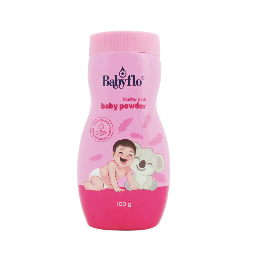 Babyflo Baby Powder Blushy Pink 100g