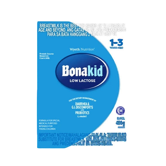 BONAKID Low Lactose 400g for 1-3 Years Old Milk Supplement