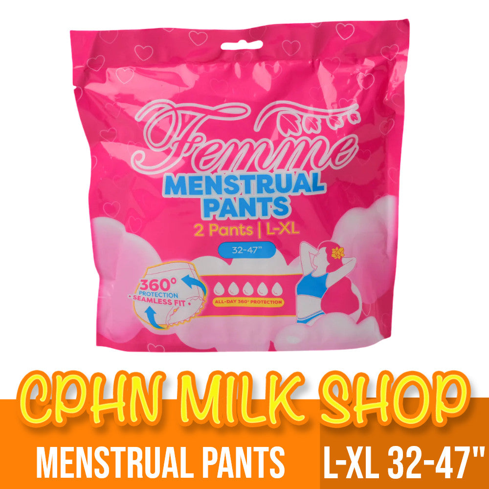 Femme Menstrual Pants – Large-XL 2 Pcs/Pack