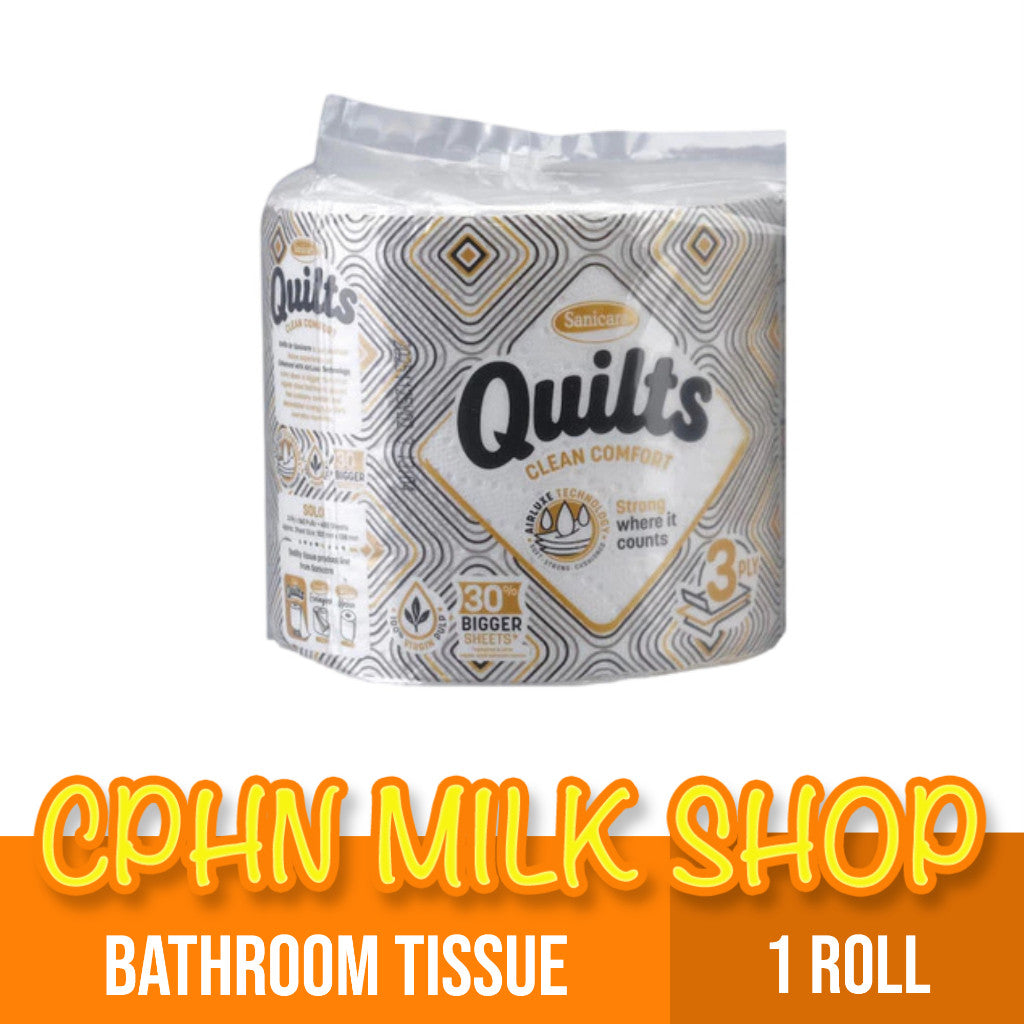 Sanicare Quilts Bathroom Tissue 3-ply 1-roll