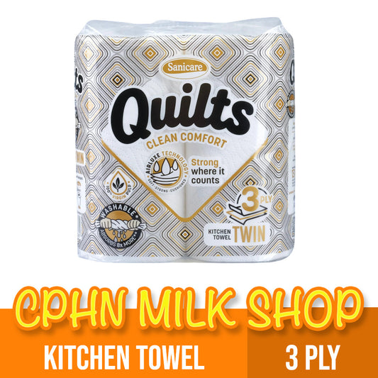 Sanicare Quilts Kitchen Towel Twin 3-ply