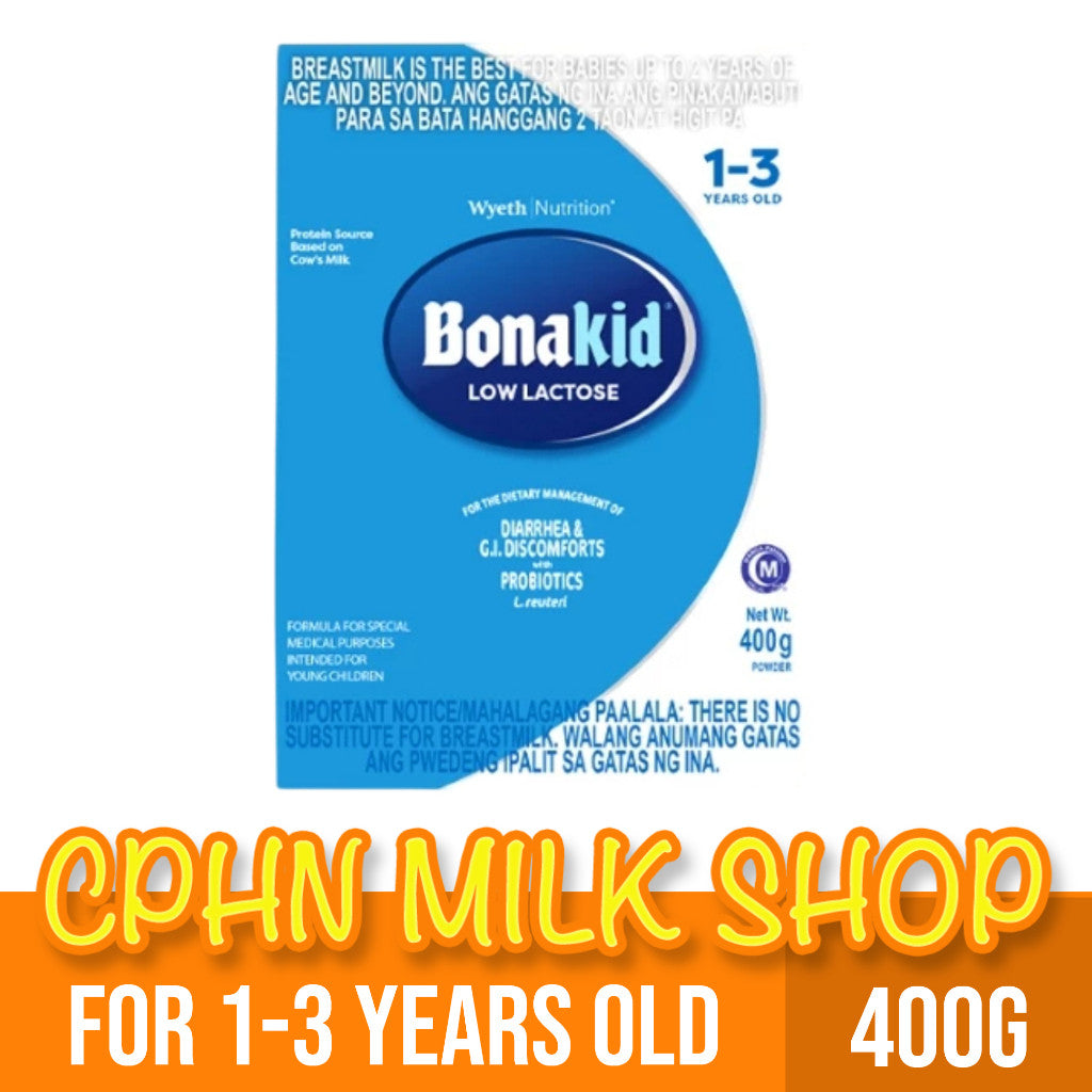 BONAKID Low Lactose 400g for 1-3 Years Old Milk Supplement