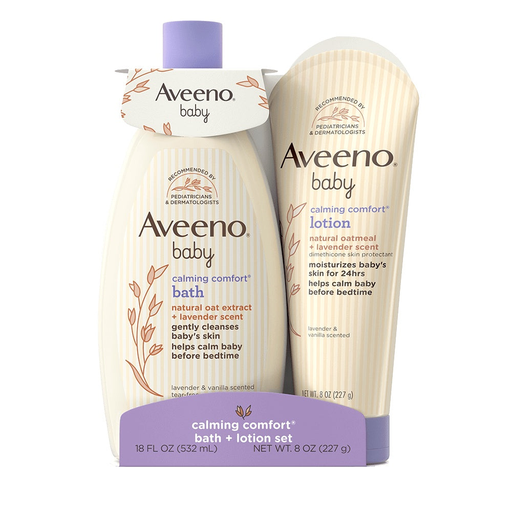 Aveeno Baby Calming Comfort Bath + Lotion Set