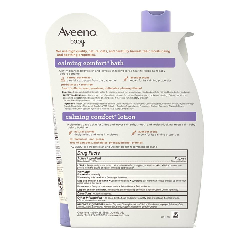 Aveeno Baby Calming Comfort Bath + Lotion Set