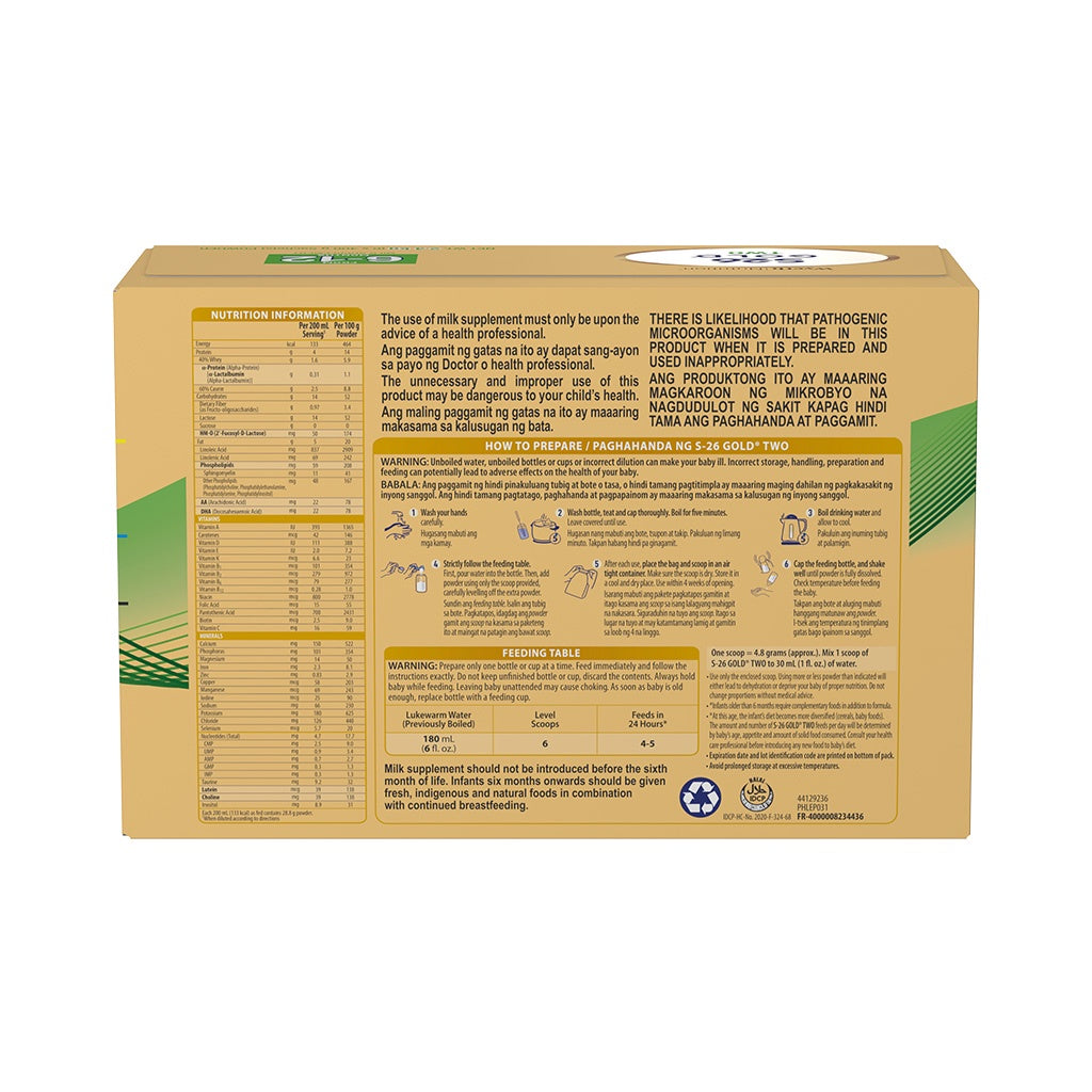 S-26 GOLD® TWO 2.4kg for 6-12 Months Old Infant Formula