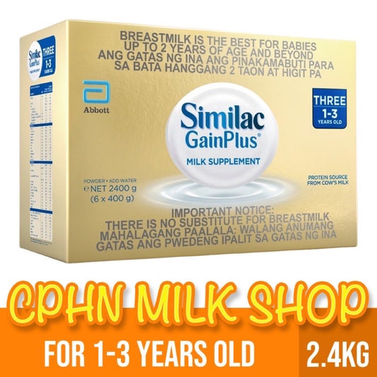 Similac GainPlus 2.4kg | 1.8kg for 1-3 Years Old Milk Supplement