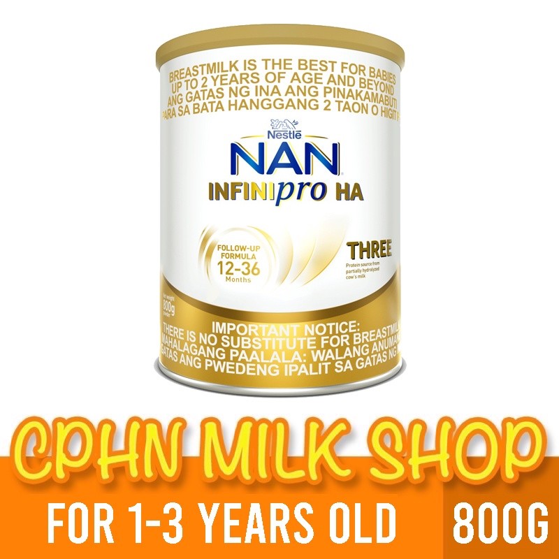 NAN® InfiniPro® HA Three 800g for 1-3 Years Old Milk Supplement