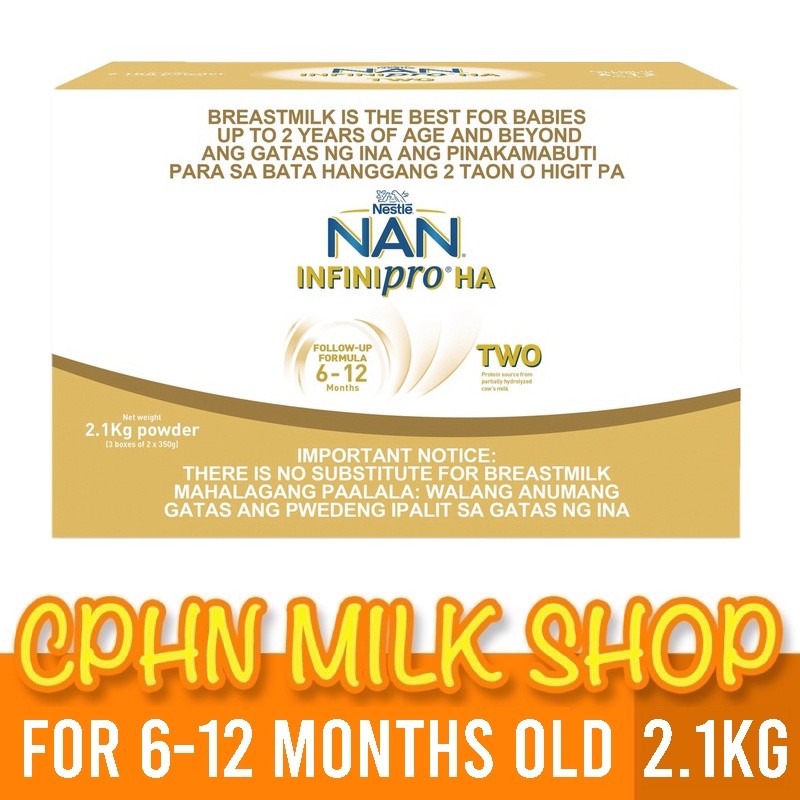NAN® INFINIPRO® HA Two 2.4kg for 6-12 Months Old Infant Formula