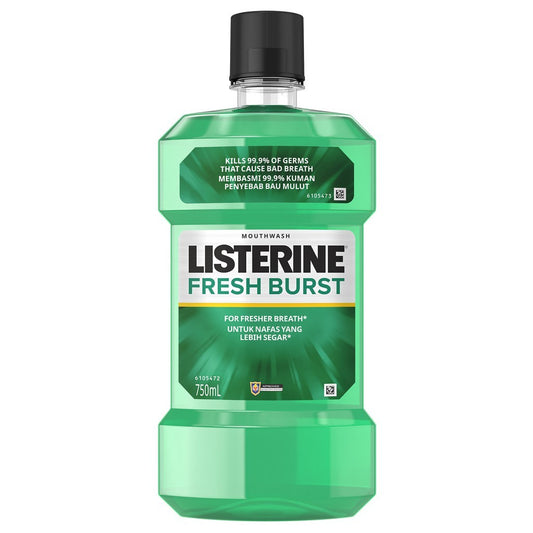 Listerine Fresh Burst Mouthwash 750ml