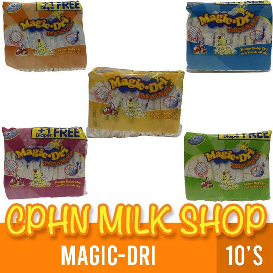 Magic Dri 10's (Variations) XXL | XL | L | M | NB-S Tape Baby Diaper