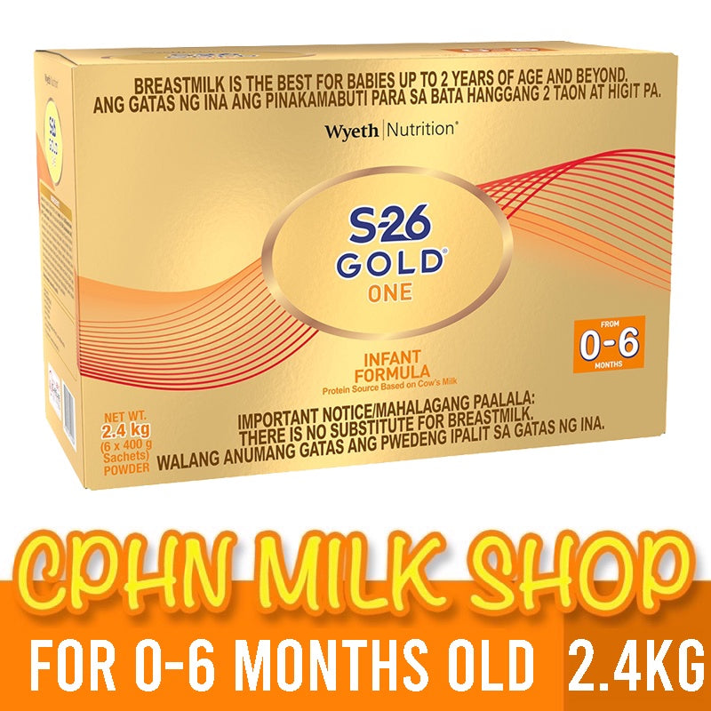 S-26 GOLD® ONE 2.4kg for 0-6 Months Old Infant Formula