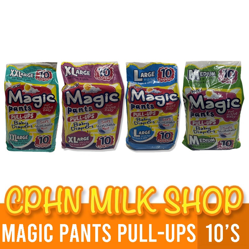 Magic Pants 10's (Variations) XXL | XL | Large | Medium Pull-ups Baby Diaper