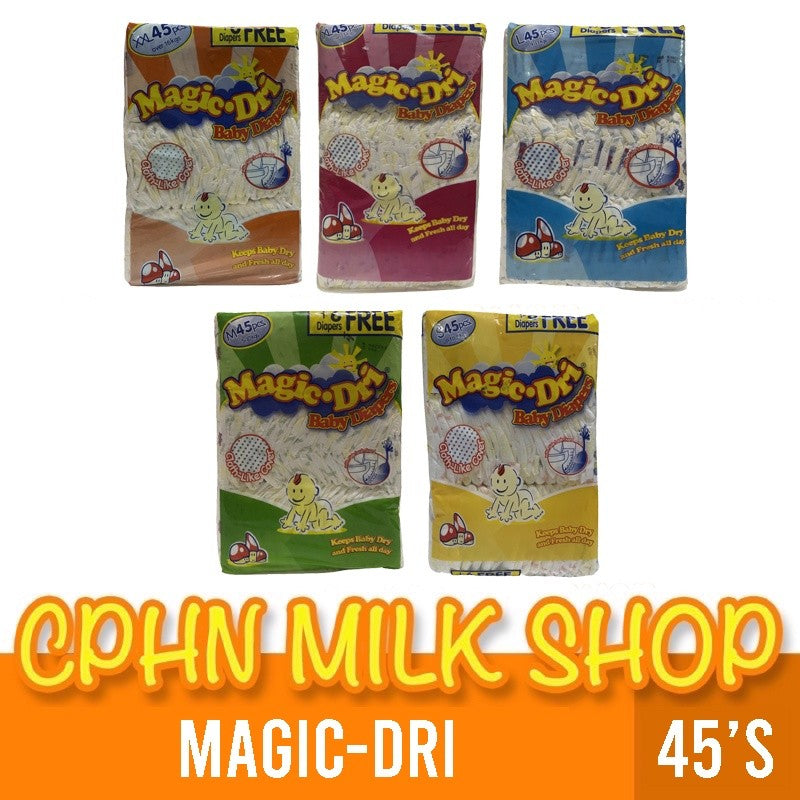 Magic Dri 45's (Variations) XXL | XL | L | M | S Tape Baby Diaper