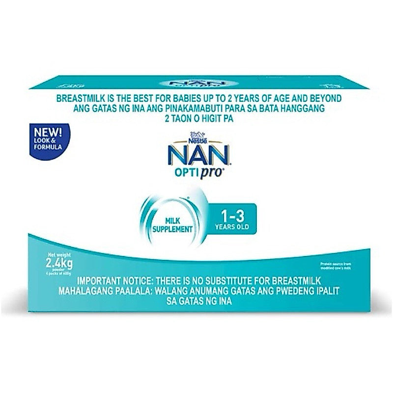 NAN OptiPro Three 2.4kg for 1-3 Years Old Milk Supplement