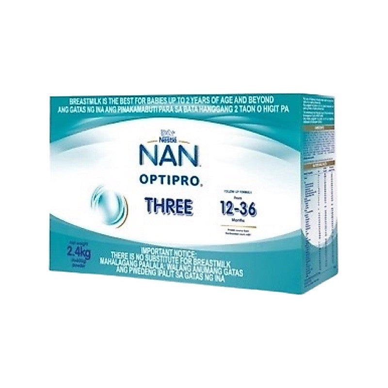 NAN OptiPro Three 2.4kg for 1-3 Years Old Milk Supplement